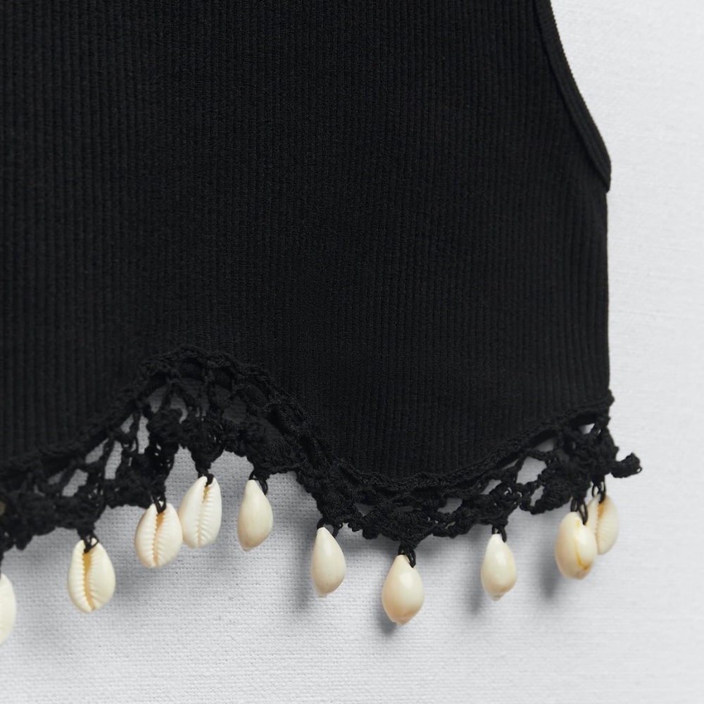 Zara limited edition sheamless shell crop top - Picture 7 of 7